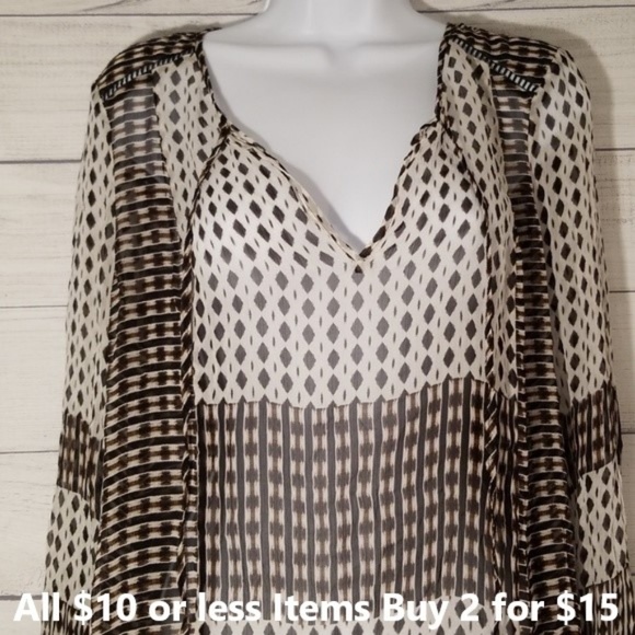 Lucky Brand Tops - *3 for $15 Lucky Brand sheer blouse size medium
